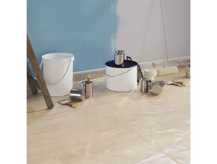 vidaXL Staubschutzfolie mit Klebeband 12 stk. Transparent 55 x 3300 cm