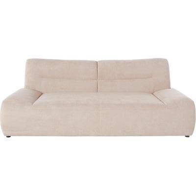 2,5-Sitzer DOMO COLLECTION "Cesena modern, elegant und zeitlos, komfortabel, flache Armlehnen", beige, B:224cm H:81cm T:109cm, Sofas, fester Sitzkomfort