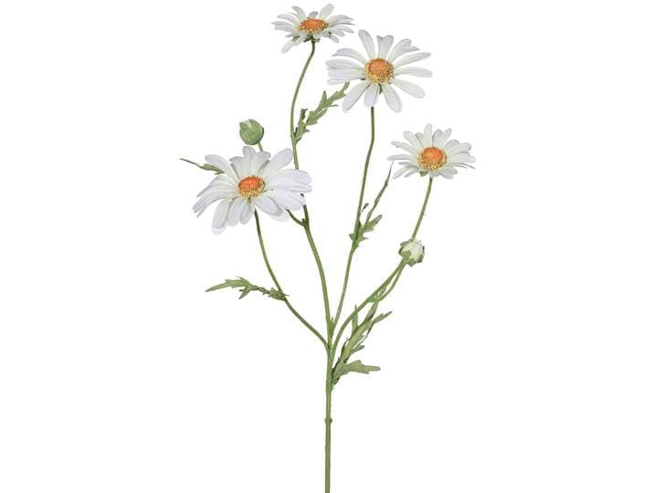 Kunstblume Natural weiss Kunststoff H 60 cm