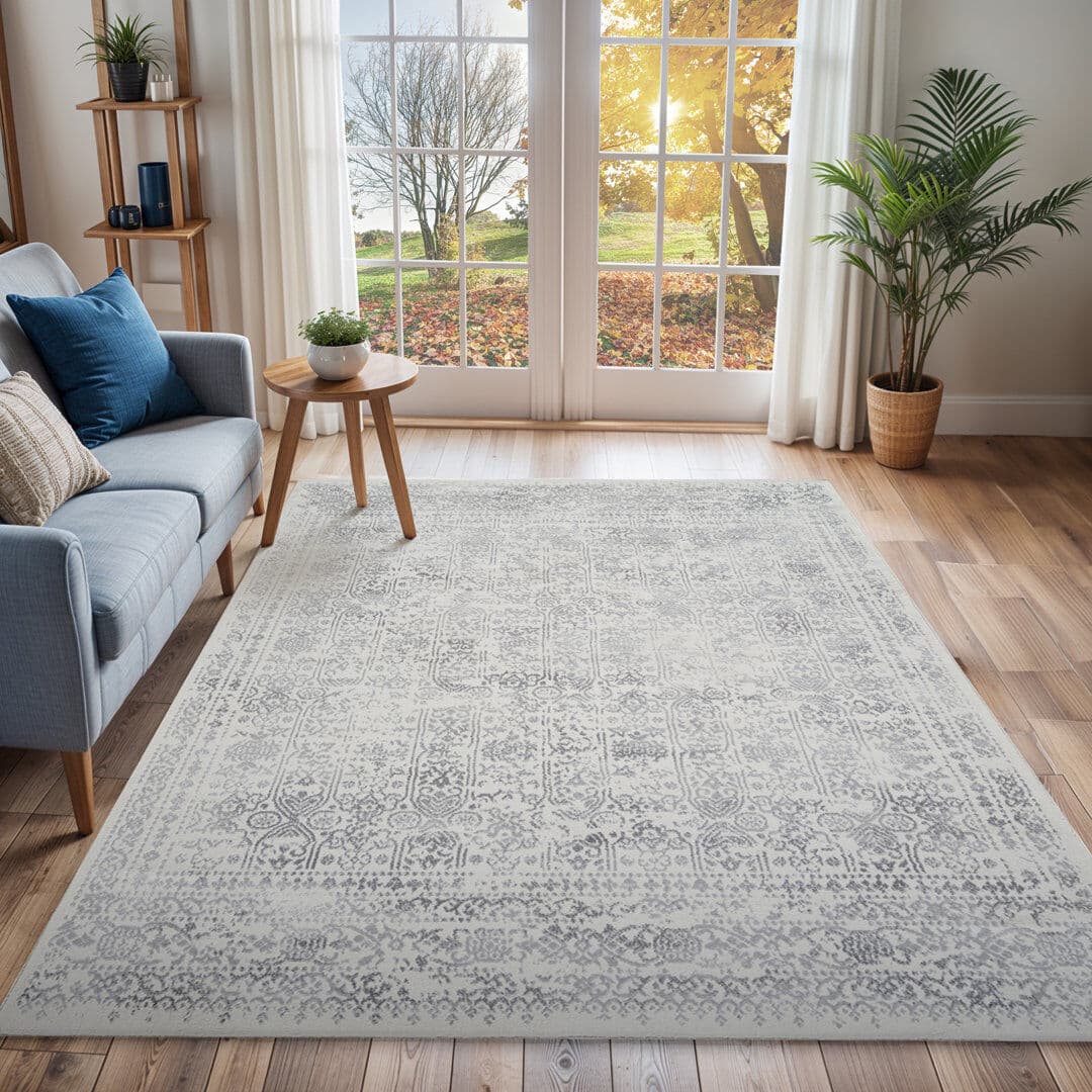 Mistana Copenhaver Traditional Rug Cream;Black;Gray Rectangle 140 x 200cm