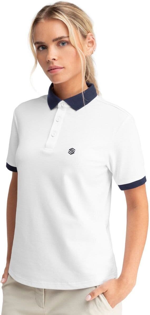 Siroko Polo piqué golf mujer Valderrama .  (L) Blanco