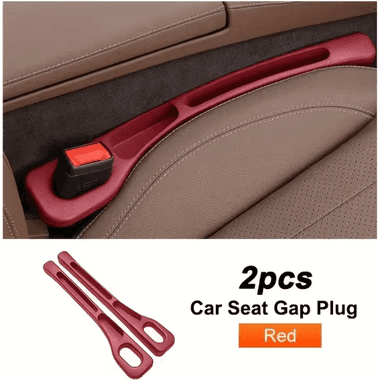 Uplift Curations GapGuard Universal Car Seat Gap Filler 2PCS Leak Proof Seat Gap Plug Strip Anti Drop Organizer For Phone Keys Interior 2pcs Red