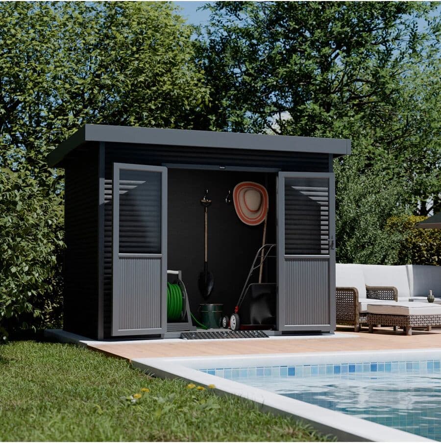 Barac CASETTA IN LEGNO COMPOSITO ONYX 32 6M² ANTRACITE