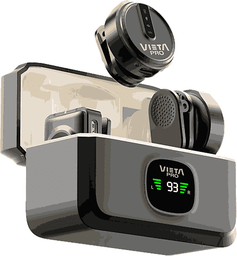 Micrófono - Vieta Influencer Plus, 20 20000 Hz, 7h Autonomía, USB-C, Negro