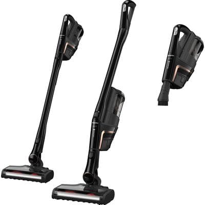 MIELE Akku-Handstaubsauger "Miele Triflex HX2 Extra Akku Staubsauger", rosa (obsidianschwarz roségold), B:129,7cm H:26cm T:28cm, Akkusauger