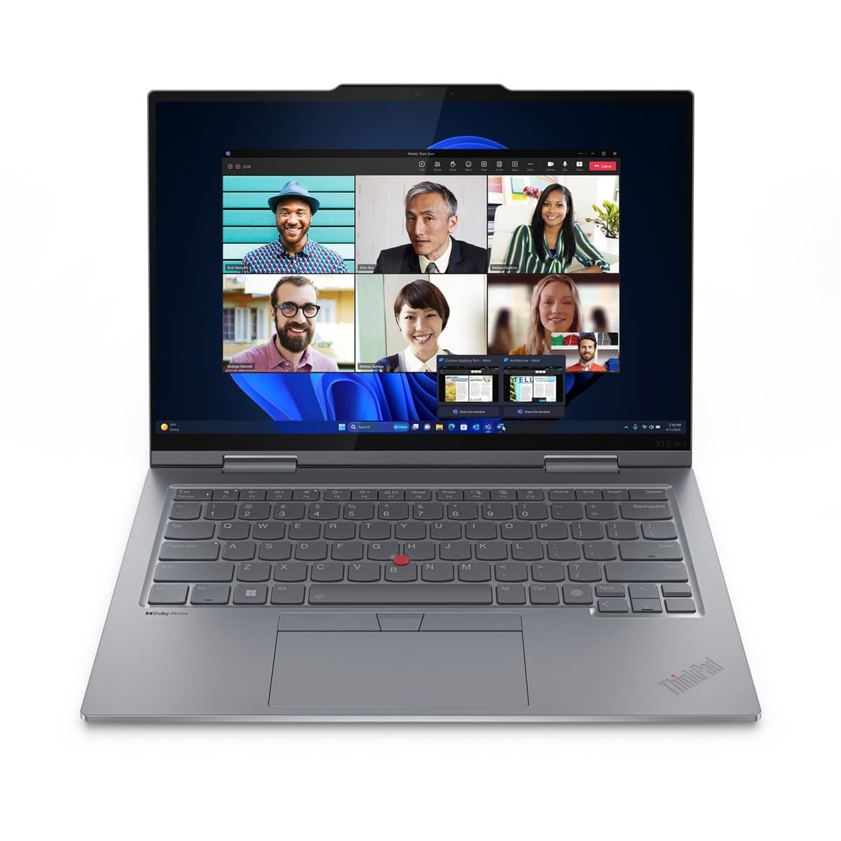 14" (35,56cm) Lenovo ThinkPad X1 2-in-1 G9 Intel Core Ultra 7 155U WUXGA 16GB 512GB SSD UMA W11P WWAN Grey