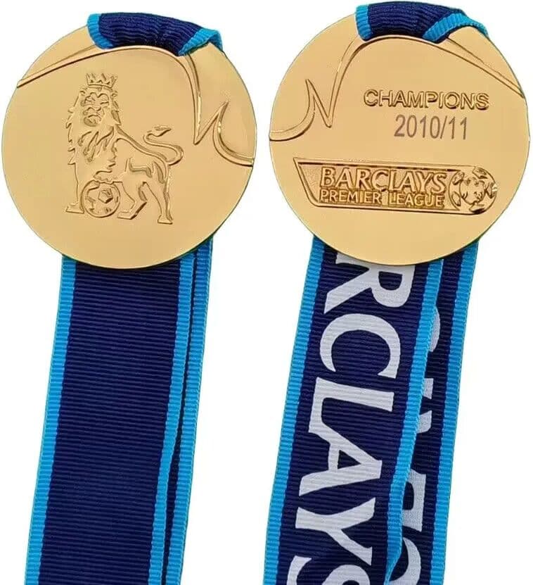 NONE old  style  2011-2012  Season for  man city  Champions Medal The 11/12 Season Champions Medal Repl Fans collections
