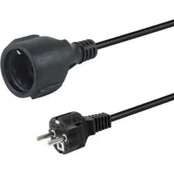 Equip 112181 Schuko - Verlängerungskabel | Schwarz - Neu