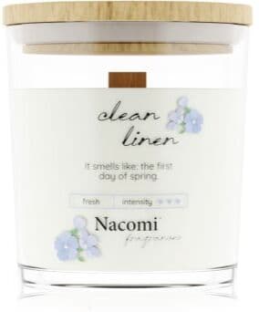 Nacomi Soy Candle Home Fragrances vela perfumada com pavio de madeira 140 g. Soy Candle Home Fragrances