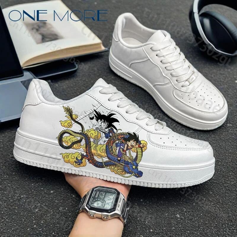 Bandai Dragon Ball Man Outdoor Basketball Shoes Son Goku Adult's Anime Print Tennis Shoes  Hot Selling Products