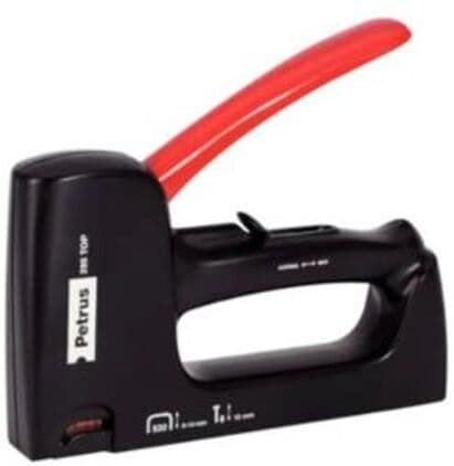 Petrus Agrafador 295   Plástico Preto/Vermelho