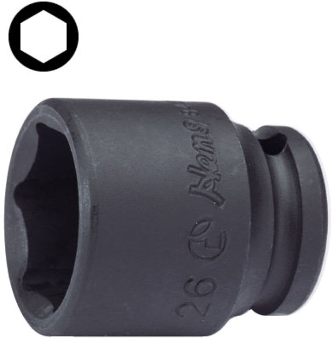 Vaso de impacto 3/4'' hexagonal HANS 86400M/23