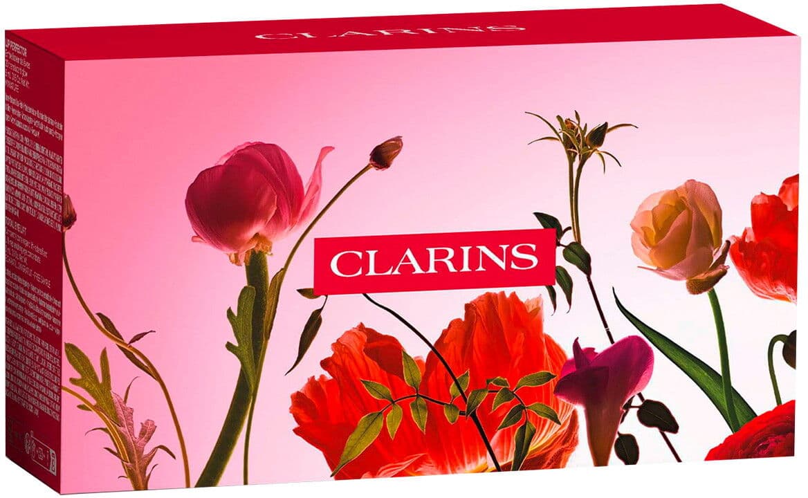 79.4ml CLARINS Glow-Boosting Routine (Cream-Mask 75ml + Lip Perfector 1,4ml + Eye Lift 3ml + Tasche)