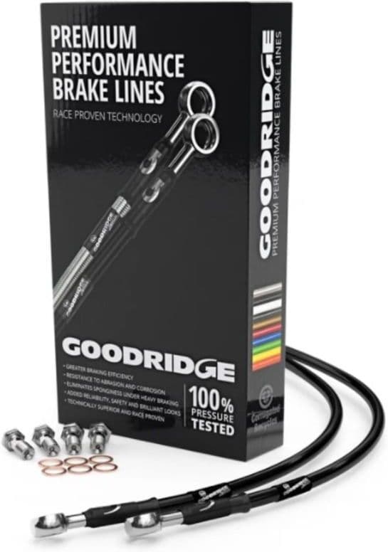 Flexible de frein acier tressé GOODRIDGE YA1019-2F/1RP-BK