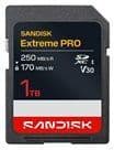 SanDisk extreme pro sd uhs-i 1tb sd 250mb/s read / 170mb/s write