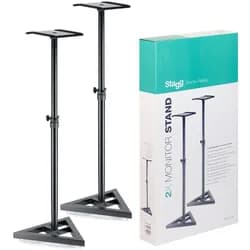 Stagg SMOS-10 Studio Monitor Stands (set), Mikrofonständer, Schwarz