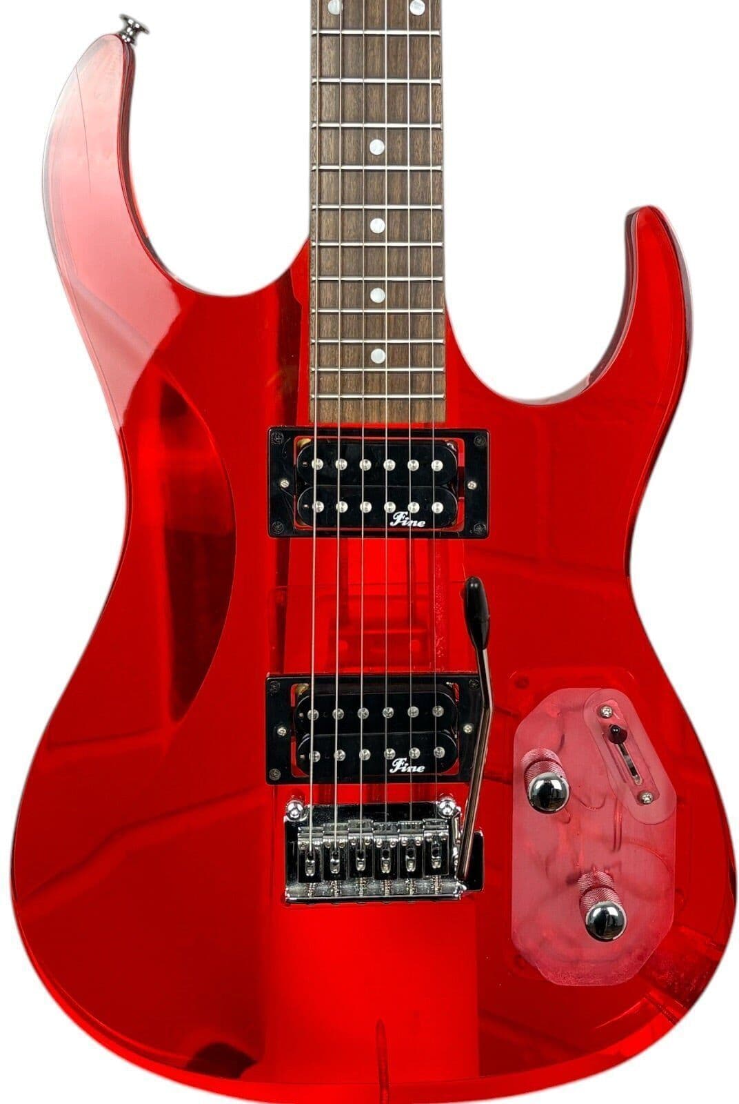 Fine Crystal Series Stratocaster - Akrylowy Czerwony   czerwony - Refurbished