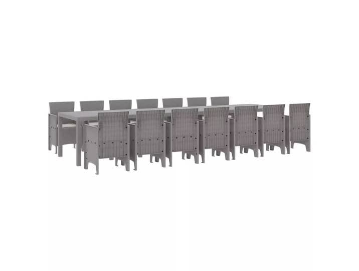 VidaXL - Gartenmöbel polypropylen, One Size, Silber