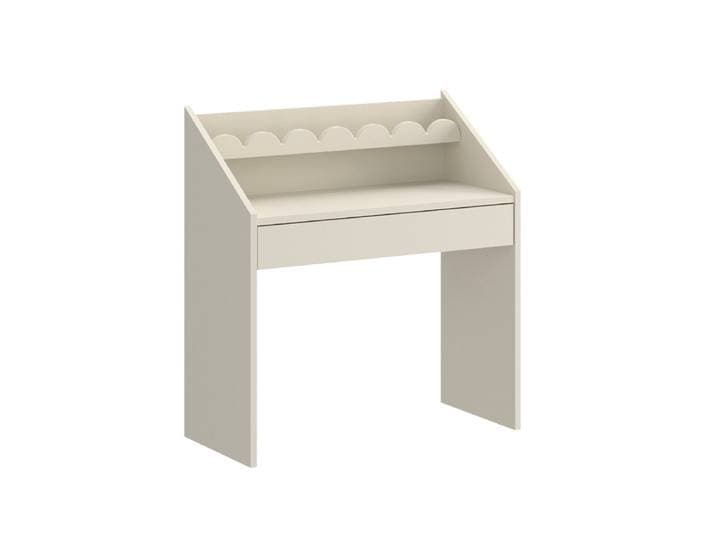 Bureau Droit 1 Tiroir Beige – Panneaux Mdf Et Particules – Réglable 47\,5/55 Cm – 71 X 33 X 76 Cm – Fabrication Européenne