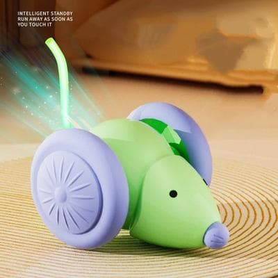 Uplift Treasures Interactive Electric Mouse Car Cat Toy green