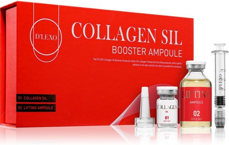 Dermaline D'LEXO Collagen SIL Booster Ampoule Σετ ενάντια στη γήρανση της επιδερμίδας