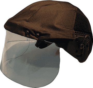 Annan Tillverkare Insatshjälm RRS Bump Helmet Kriminalvården med Visir (Storlek: Small/Medium)