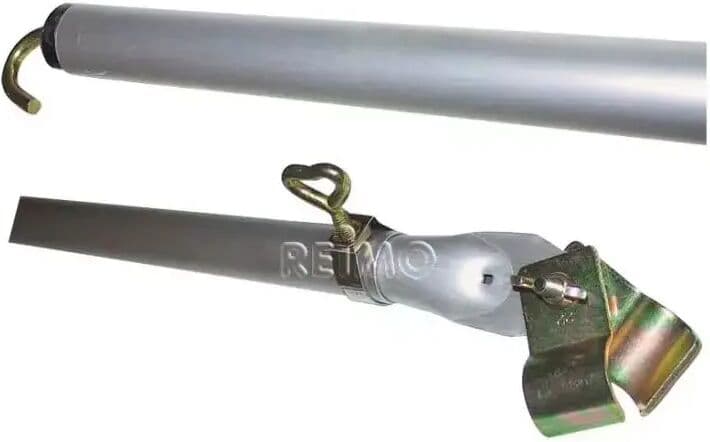Teltstang Med Krok Ø25/22 Mm I Stål 215-300 Cm