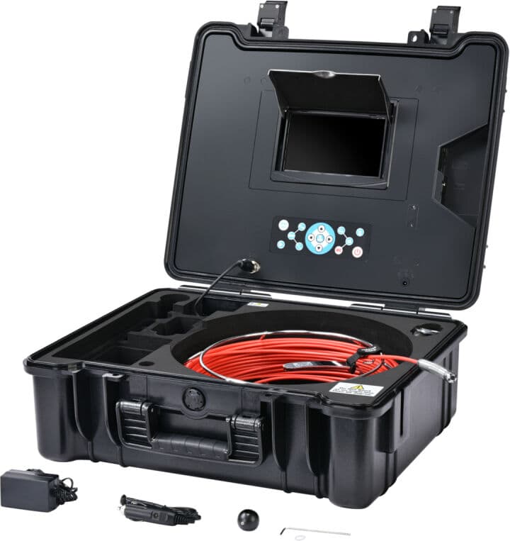 Secutek Camera de inspecție profesională 3199F-10-H18 cu monitor de 10" Cablu de 40m