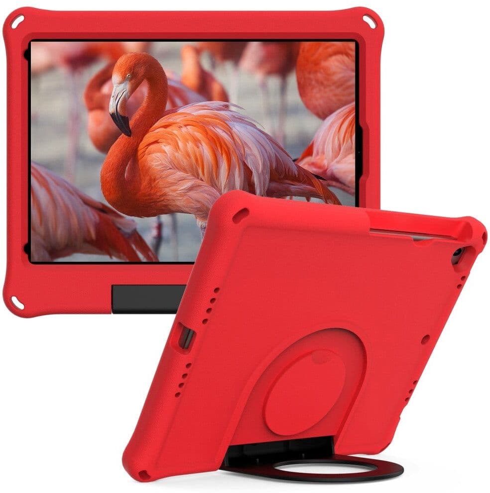 INCOVER iPad 10.2" (2021 / 2020 / 2019) EVA-skum Barnedeksel m. Ring Stativ - Rød