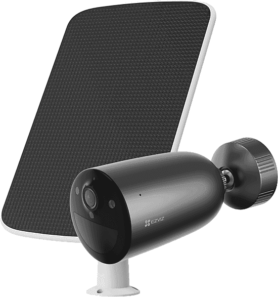 Cámara de vigilancia IP - Ezviz EB3 4G 2K+ Panel Solar, 2304 x 1296, Función visión nocturna, 5200 mAh, Negro