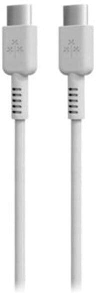 Hune Raiz USB-C til USB-C Kabel - 1 m - Hvit