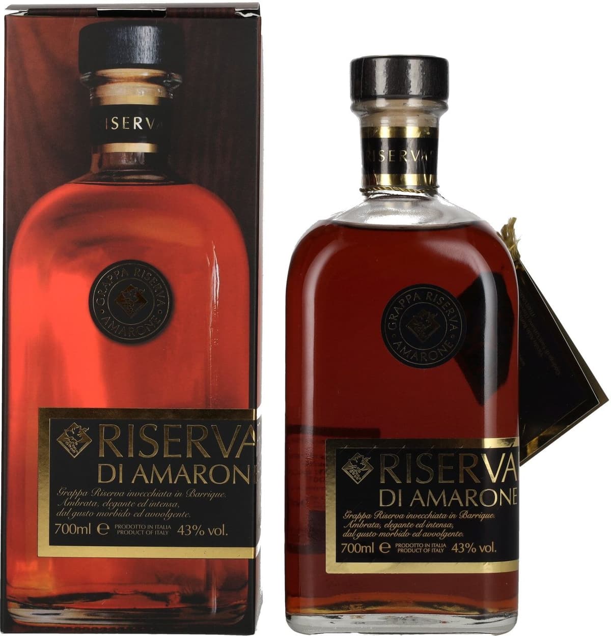 Bottega Grappa Riserva Privata di Amarone Barricata 43% Vol. 0,7l in Geschenkbox