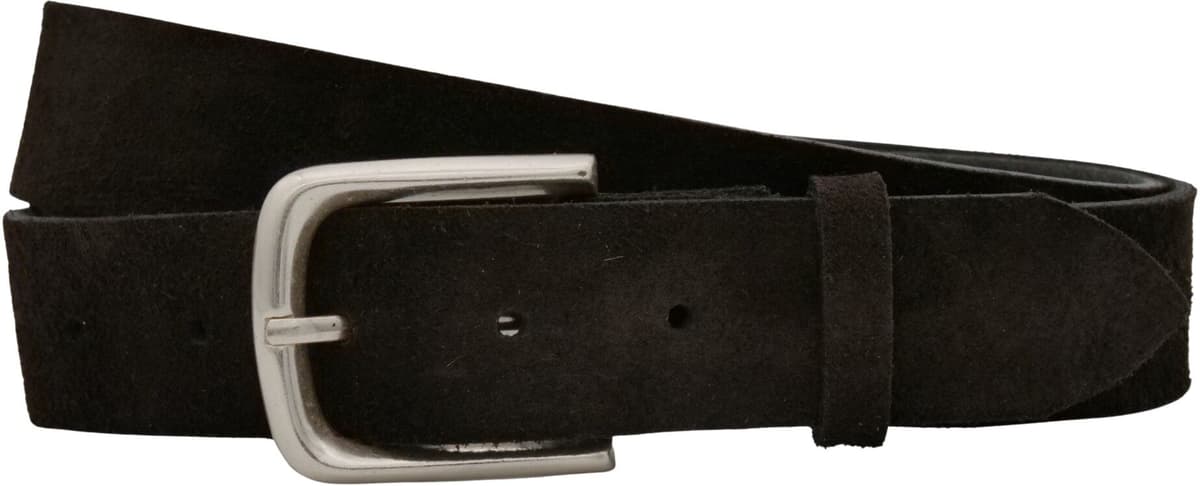 Ledergürtel ANNAMATONI "AnnaMatoni Damen Ledergürtel in hochwertigem Velour Leder 4cm", Damen, Gr. TW95 - 110cm Gesamtlänge, mokka 690, 100% Leder, Gürtel Ledergürtel