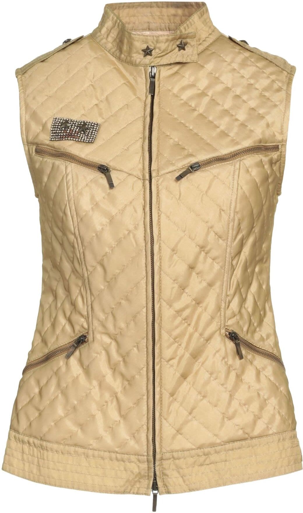 Visconf Chompa sin mangas Mujer Beige 36,38 Mujer