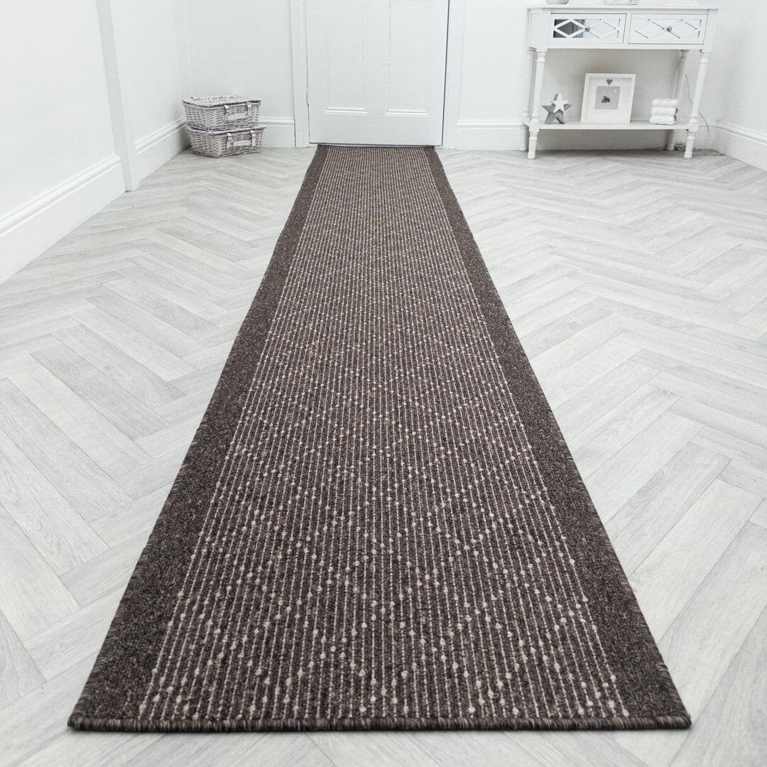 Corrigan Studio Runner Looped / Hooked Area Rug Brown Runner 66 x 210 cm