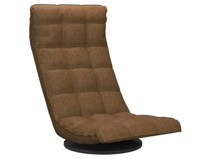 NEUF 2026  CHIC Chaise/Fauteuil de sol SWEETY Desgin pivotante Marron Tissu 60x54x34 cm FF28