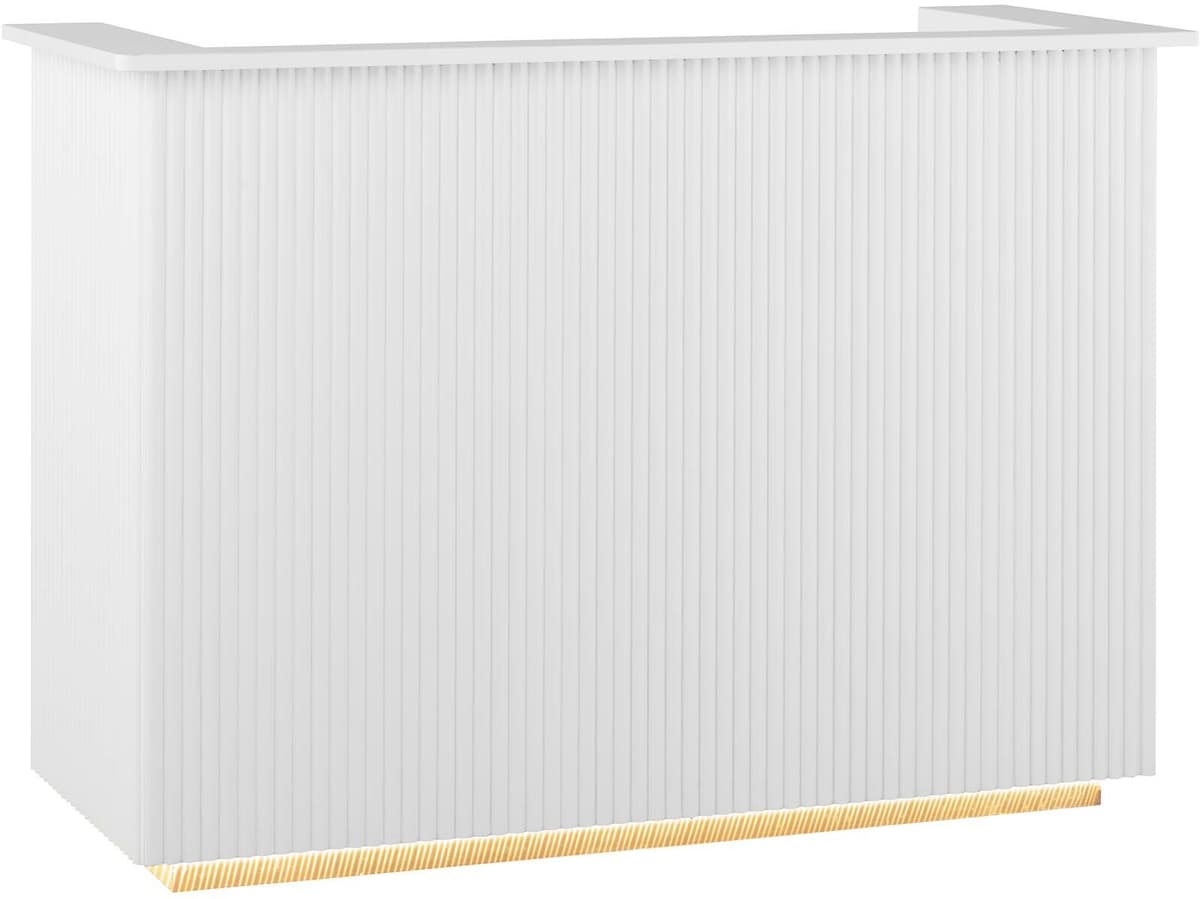 physa Birou de recepție - cu iluminare indirectă - cu încuietoare - raft pentru tastatură extensibil PHY_RD_02