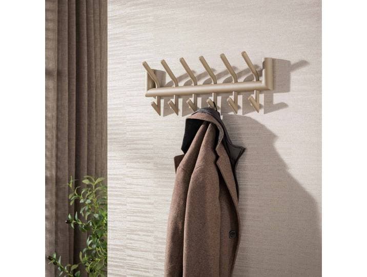 LifestyleFurn Kapstok Letica Met 2x6 haken - Beige