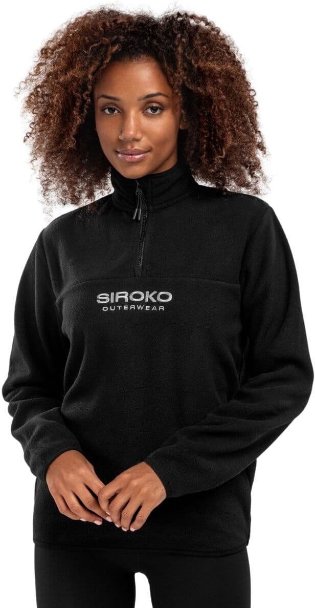 Siroko Polar grueso mujer .  (XXL) Negro