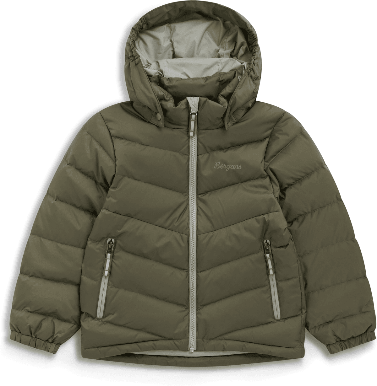 Bergans Kids' Warm Down Jacket Green Mud 122