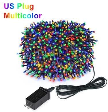 Uplift Picks Waterproof LED Christmas String Lights For Indoor Outdoor Decor us (rgb) 20m 200 Leds