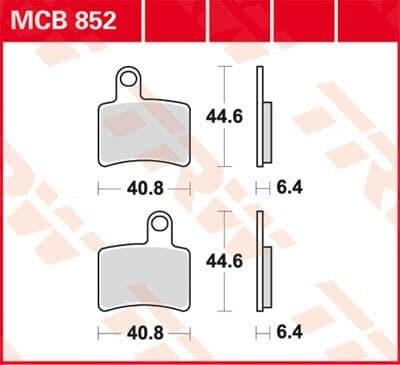 TRW MCB852 Bremseklodser