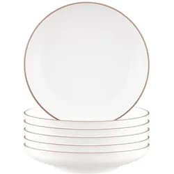 Seltmann Weiden Sento Home Pure Lines Suppenteller ø 21,3 cm 6er Set - Cocoa Brown