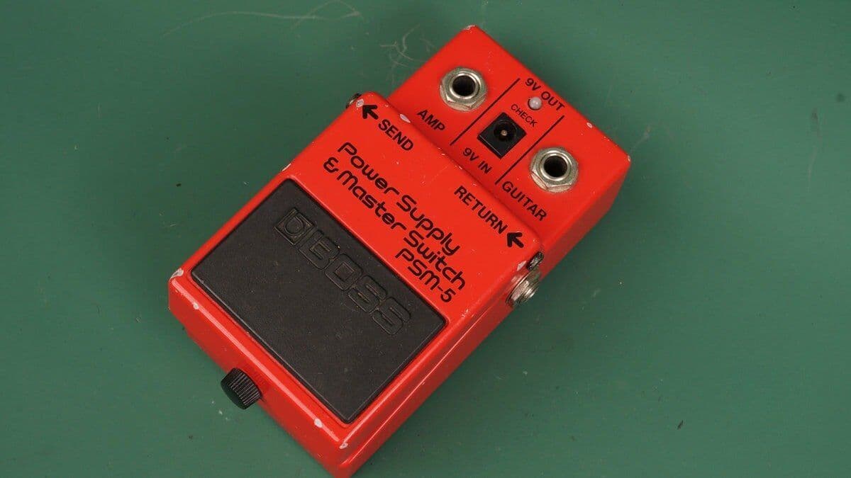 Boss PSM-5 Nätaggregat & huvudströmbrytare – Tillverkad i Japan   Original
