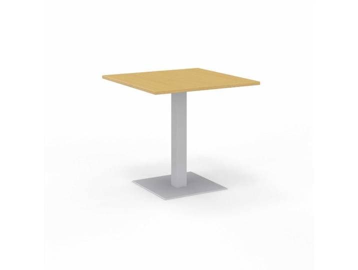 Sitzungstisch Tradingzone GO Swiss 80x80 cm, Buche/Silbergrau, Quadratisch, Neu, Tisch - Für professionelle Meetings