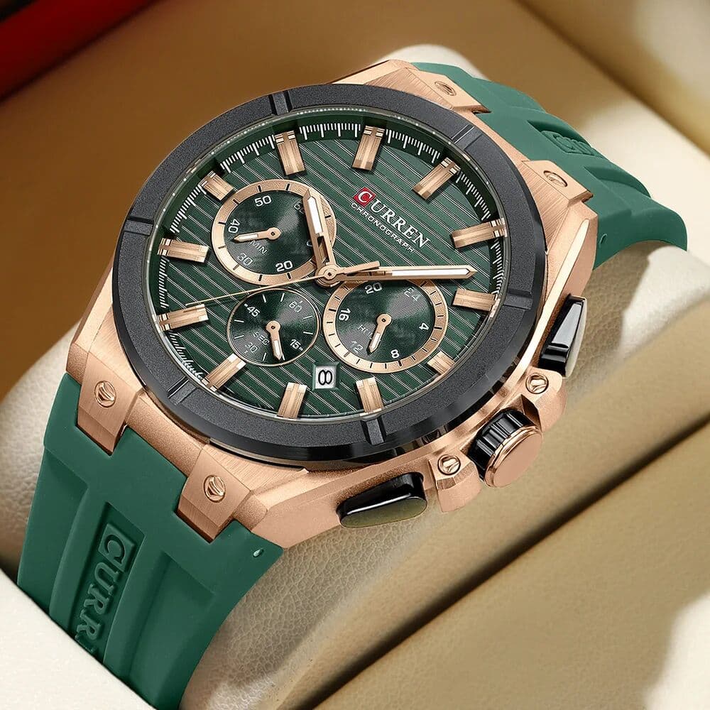 CURREN Fashion Luxury Men Wristwatch Chronograph Date  Quartz Man Watch Waterproof Luminous Military Men's Watches