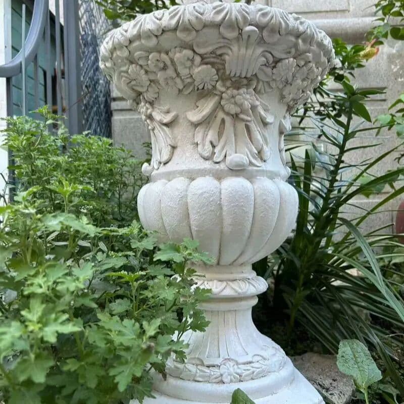 NONE European Style Relief Flower Pot High-end Balcony Garden Courtyard Home Decoration Villa Retro Wedding Road Decoration