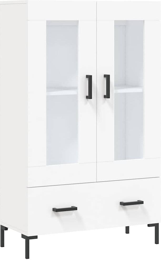 vidaXL Buffet haut blanc 69,5x31x115 cm bois d'ingénierie