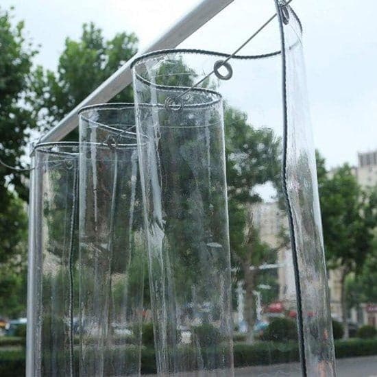 Transparant PVC afdekzeil van kunststof