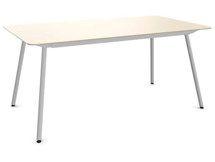 Glasfaser-Tisch Locarno Edge von Schaffner / Farbe: Pastellsand / Grösse: 160 x 90 cm